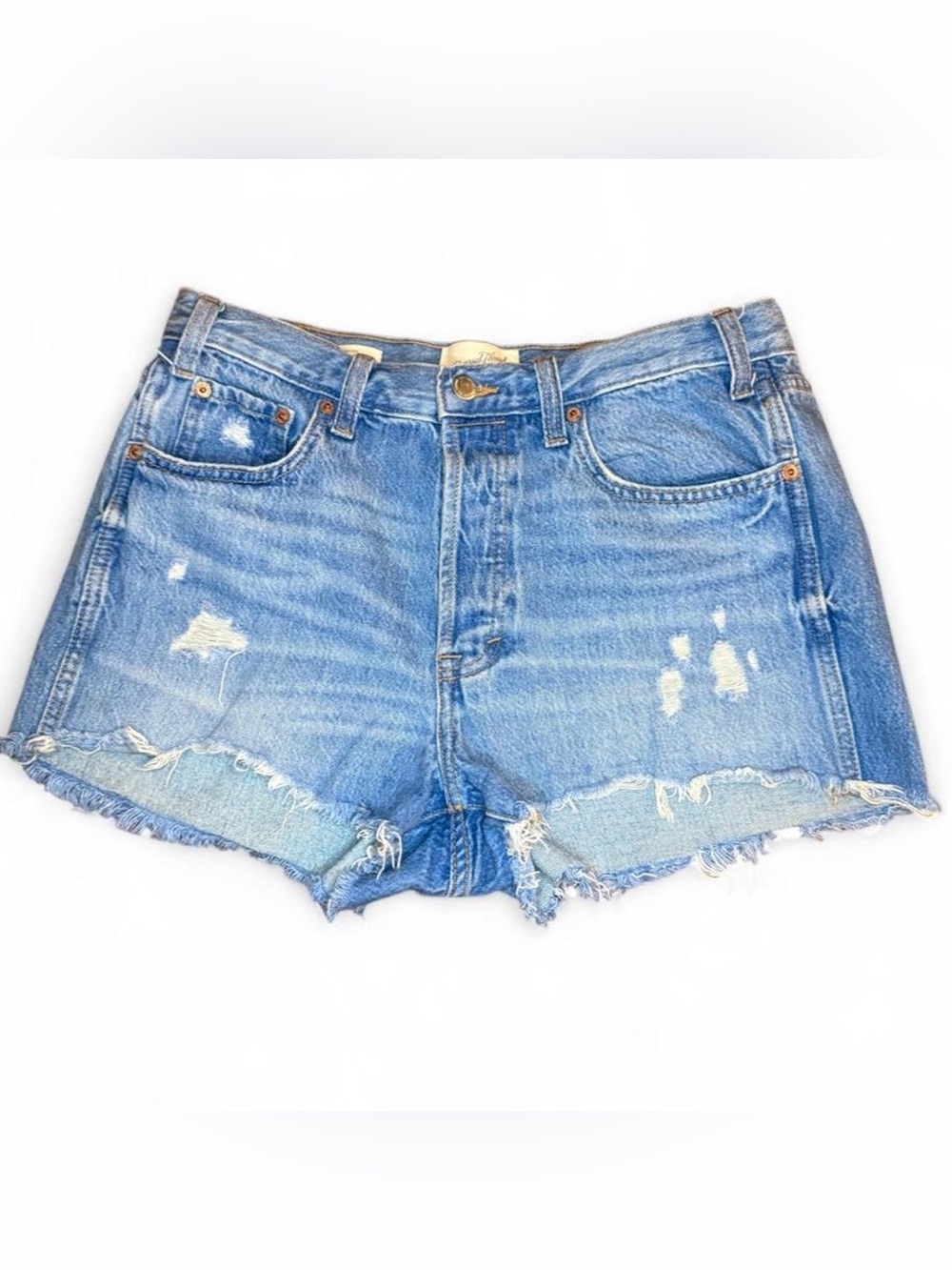 Universal Thread High-Rise Denim Mini Shorts- Medium Wash